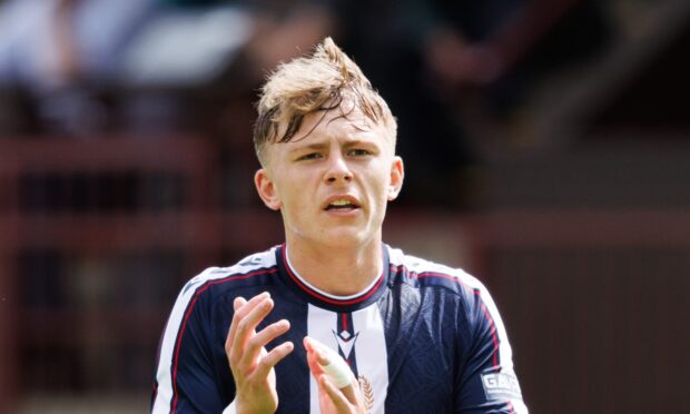 Luke Graham in action for Dundee. Image: Ross Parker/SNS