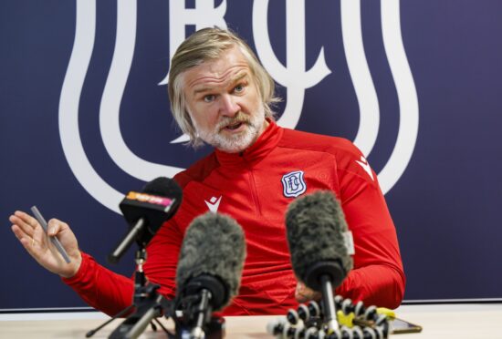 The Steven Pressley era at Dundee begins on Saturday. Image: Mark Scates/SNS