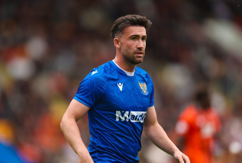 Stevie Mallan in action for St Johnstone