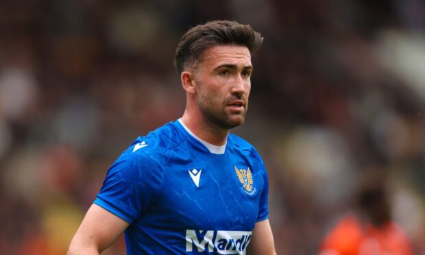 Stevie Mallan in action for St Johnstone