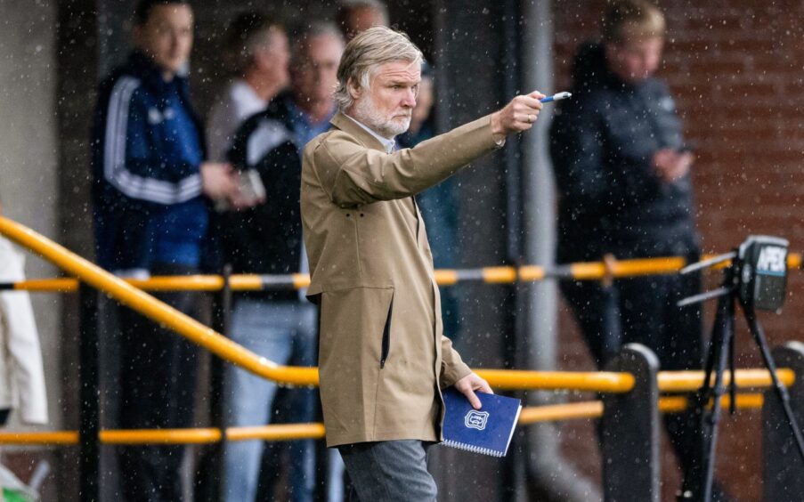 Dundee boss Steven Pressley has lost his first two games in charge. Image: Paul Devlin/SNS