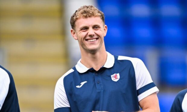 Raith Rovers striker Jack Hamilton is all smiles.