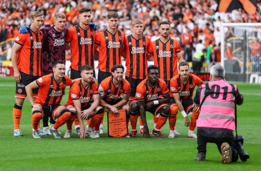 A new look Dundee United line up for their first competitive fixture