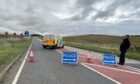 Invertiel Road was closed near Kirkcaldy. Image: Neil Henderson/DC Thomson