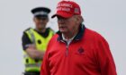 Donald Trump during a previous visit to Trump Turnberry in South Ayrshire