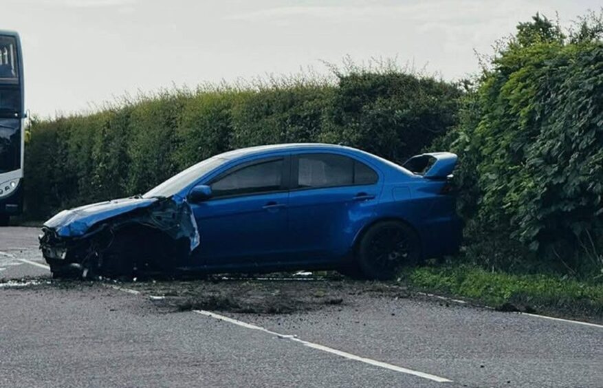 Car crash in Fife