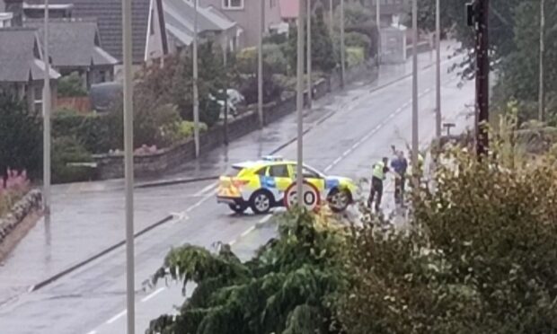 The closure on Dundee Road. Image: Ian Ross