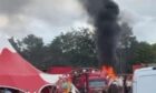 Fire at Glenrothes circus.