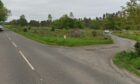 The Kinnaber Woods car park near Montrose.