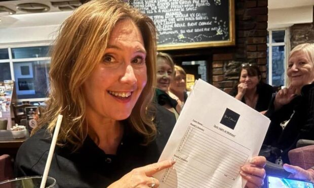 Still Game star Jane McCarry took part in a Pitlochry pub quiz
