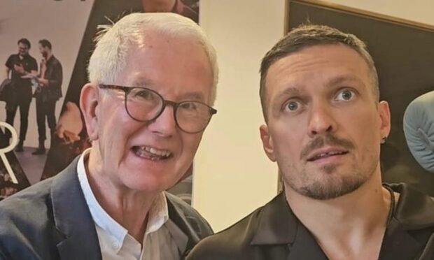 Frank Gilfeather joined Oleksandr Usyk at Wembley Stadium