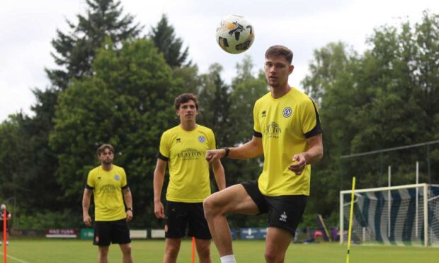 Iurie Iovu at Dundee United's training camp in Doorweth, Netherland