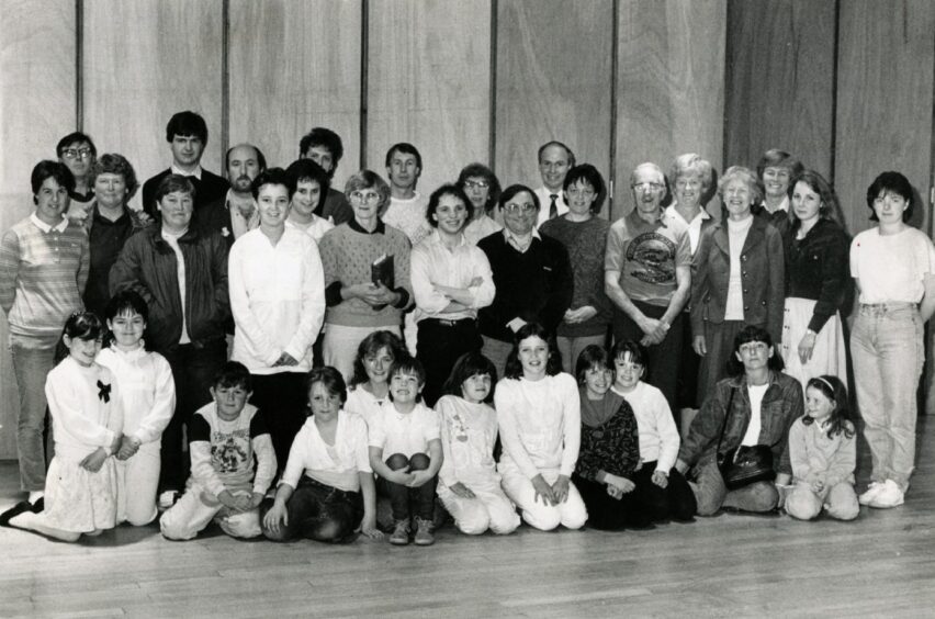 Some of the cast of Witch's Blood at Dundee Rep. 