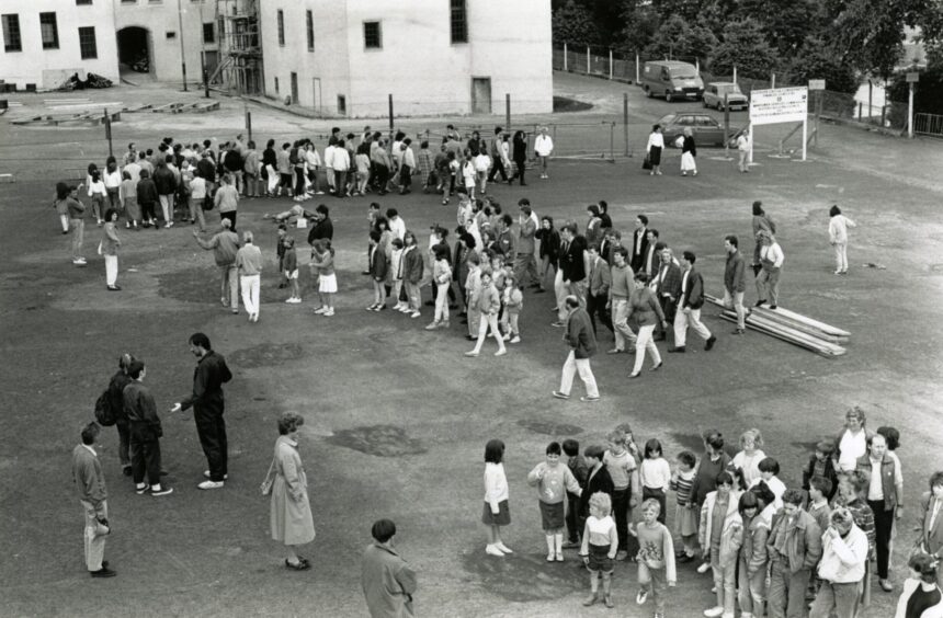 A scene from the 1988 rehearsals of Witch's Blood. 