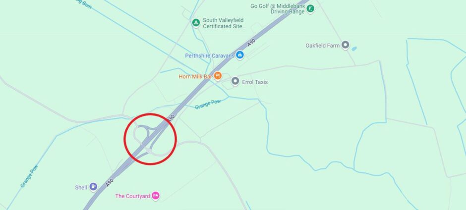 Roadworks will take place at the A90 Rait Junction between Dundee and Perth 