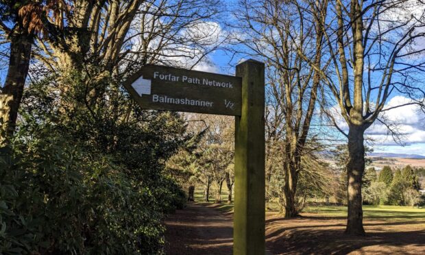 The scrambler bike attack happened at Balmashanner Hill in Forfar.