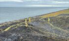 Balmossie firefighters helped tackle a wildfire at Barry Buddon ranges near Carnoustie last week.