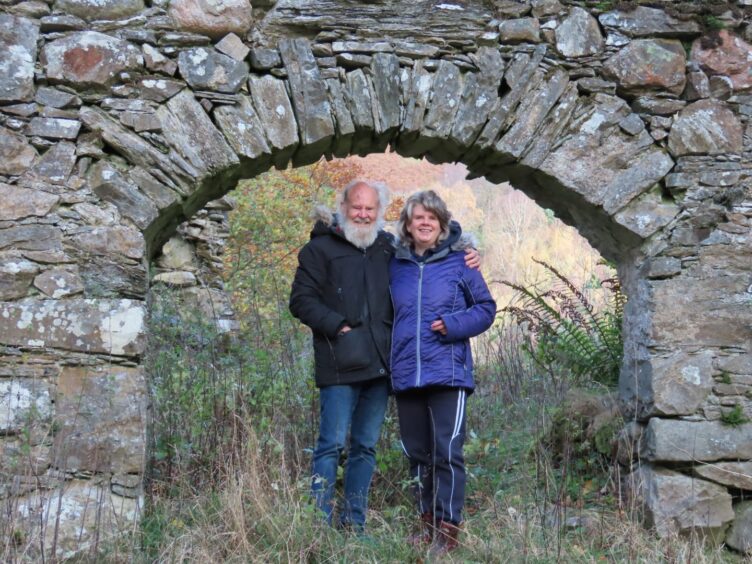 Perthshire writer Blanche with her dad who drove her to the autism assessment. 