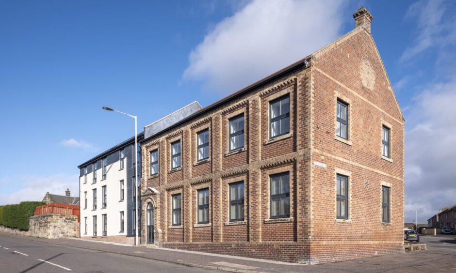 The restored Bowhill Miners Institute in Cardenden now provides 10 flats with social rent. Image: Nick Clark
