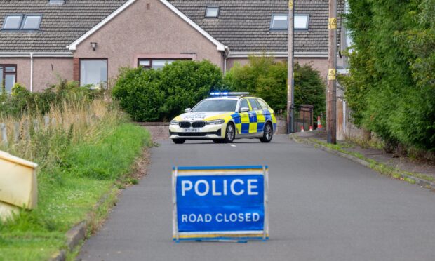 Burnhead Road was closed following the crash.
