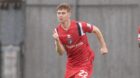 Keith Bray in action for Dunfermline Athletic.
