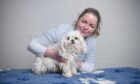 Kanine Konnections owner Katherine Wepener with a client in Carnoustie. Image: Craig Cantwell Photography