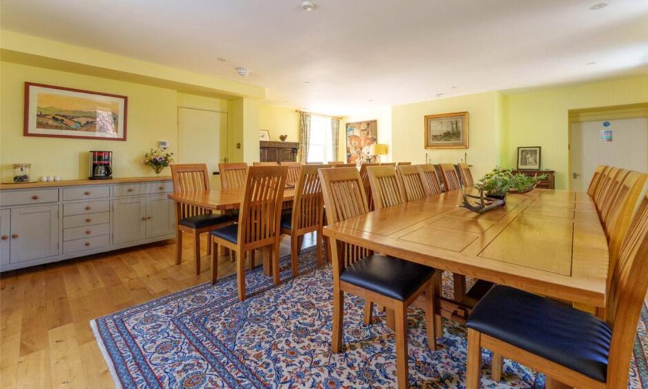 The dining room. 