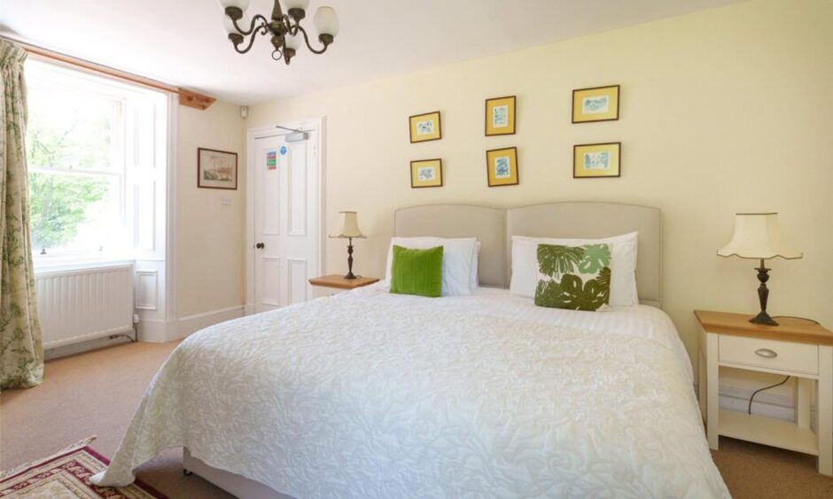 View of a bedroom.