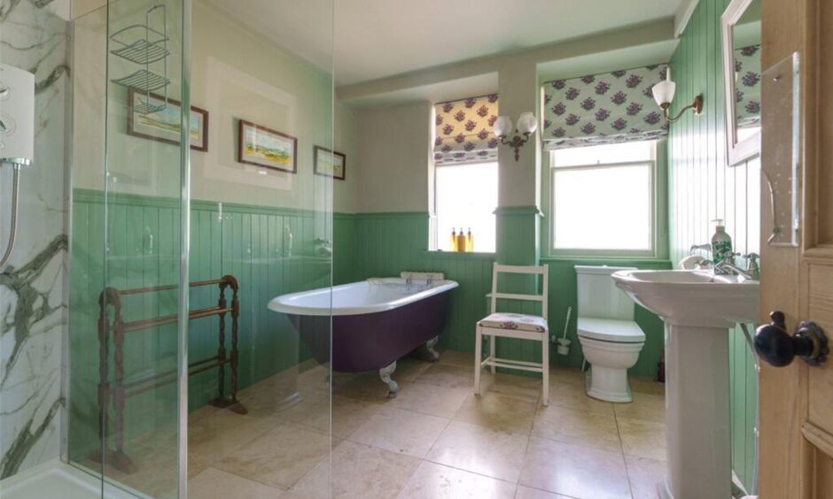 One of the bathrooms.