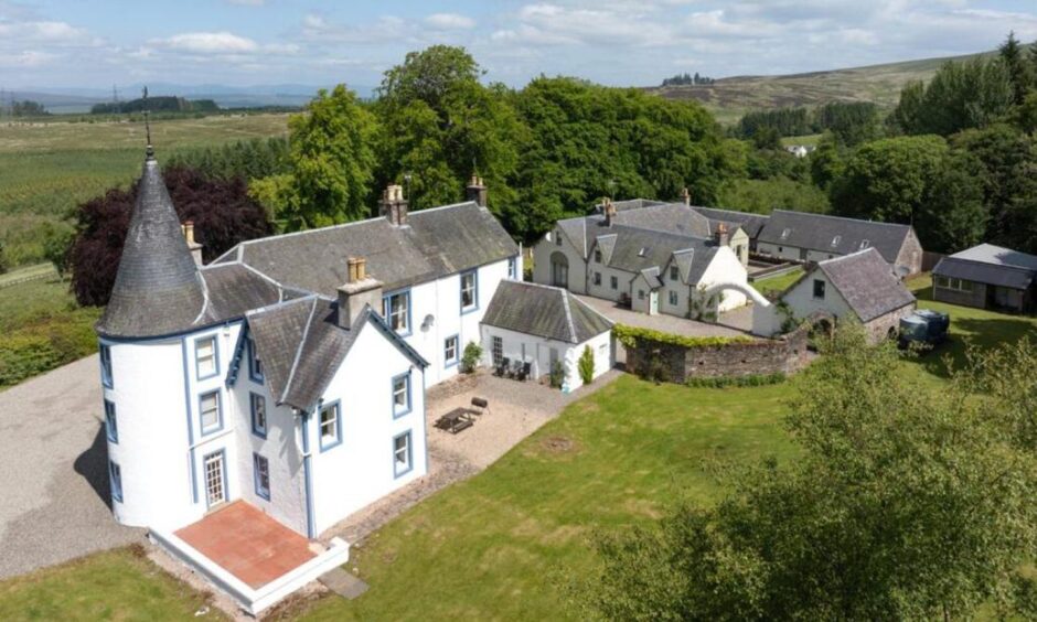 Cauldhame also comes with three traditional stone cottages.