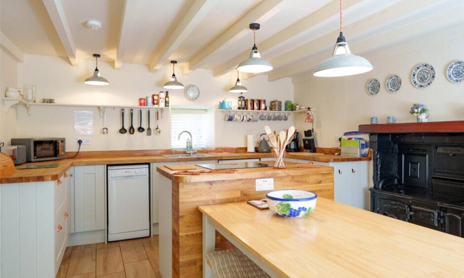 The kitchen in Stable Cottage.