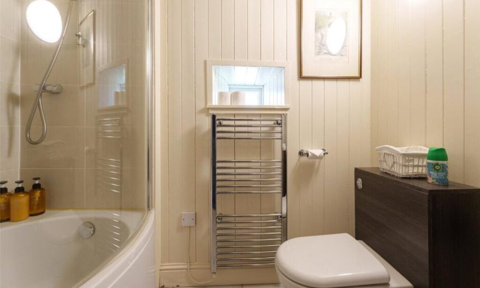 One of the bathrooms.