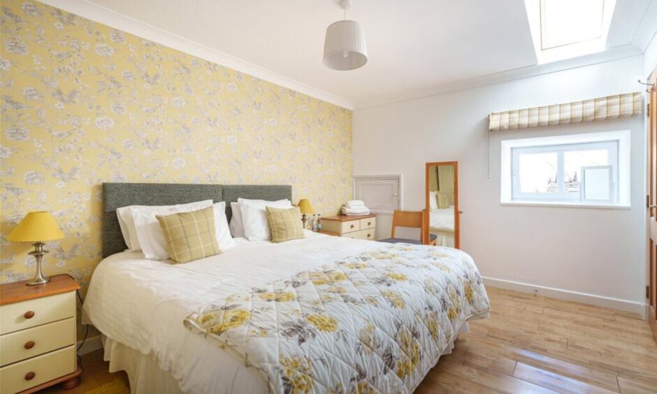 A bedroom in Barn Cottage.