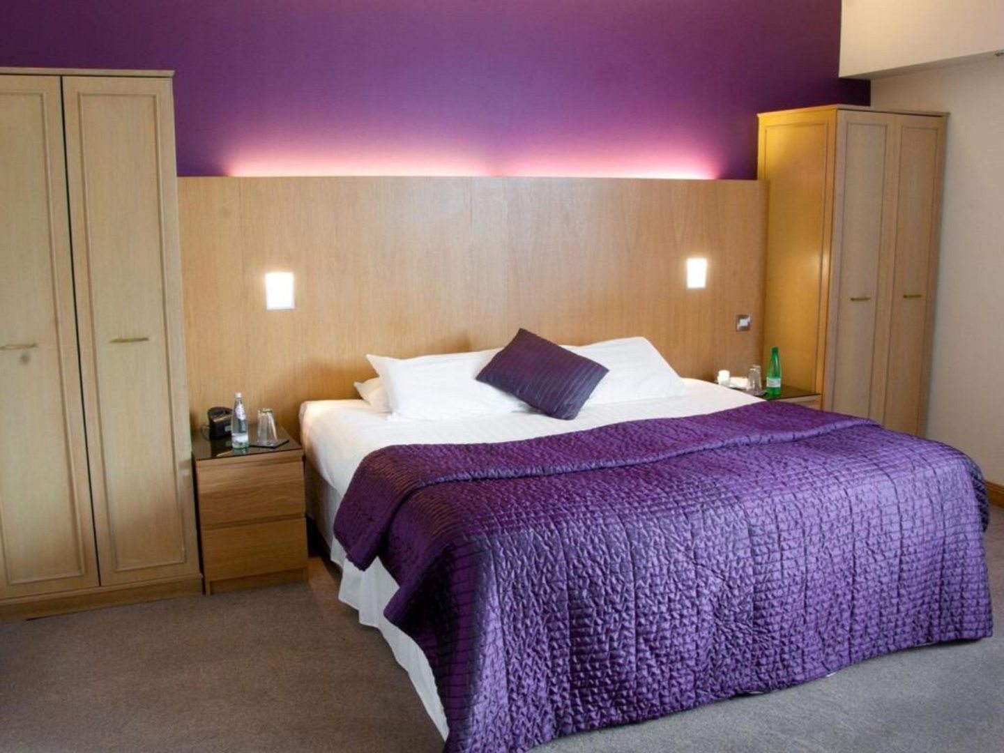 One of the 17 bedrooms in the hotel.