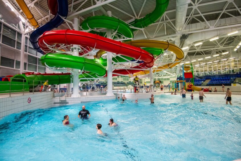 Olympia pool and flumes.