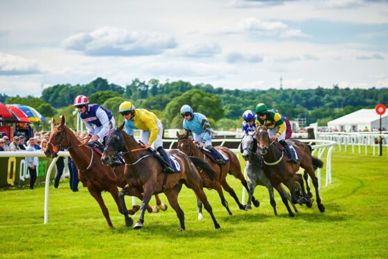 jockeys on horses compete when you purchase Perth Racecourse tickets