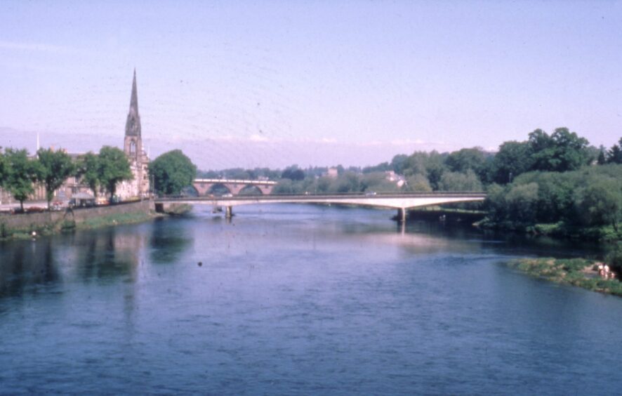 A view of the River Tay in Perth in 1988.