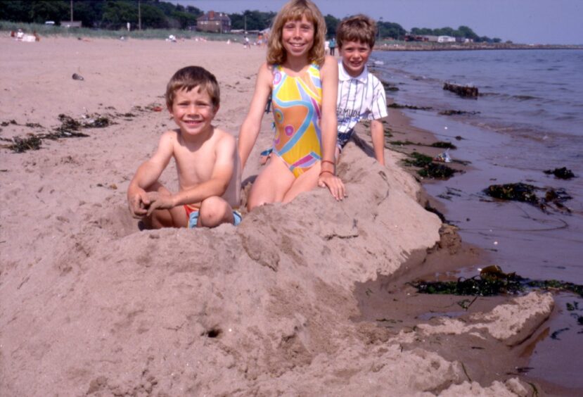 Broughty Beach in July 1989. 