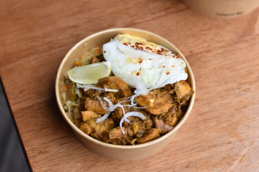 The chicken kottu
