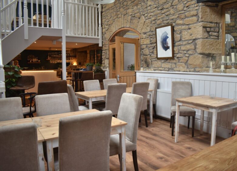 The dining room at Osteria in Cupar.
