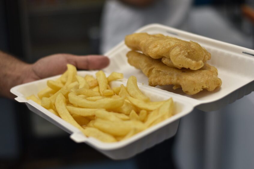 The gluten-free fish supper from The Plaice To Be in Pitlochry.