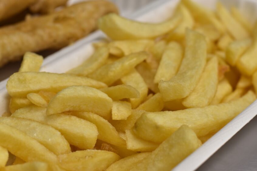 Chips from The Plaice To Be in Pitlochry