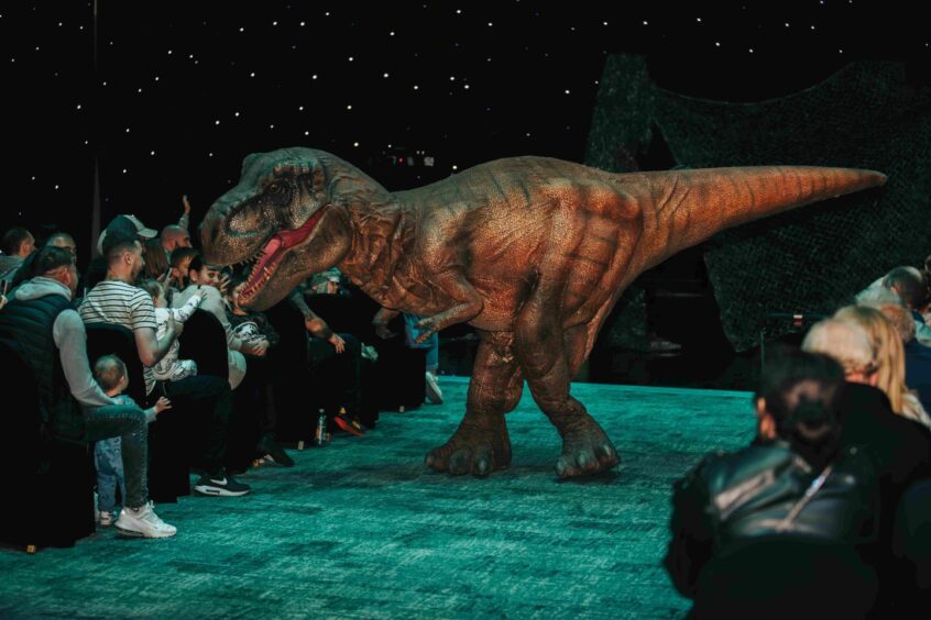 Walking with Dinosaurs show at Crieff Hydro.