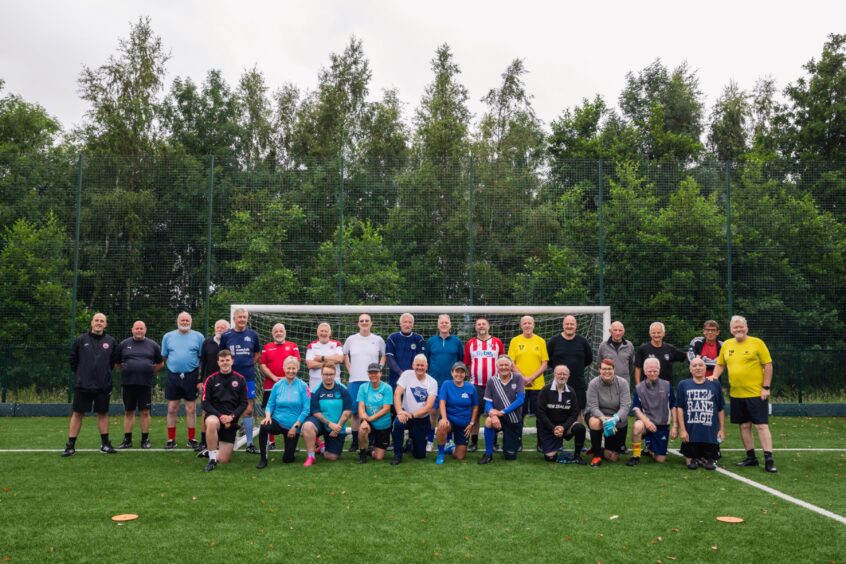 The Stirling Albion Foundation walking football group.