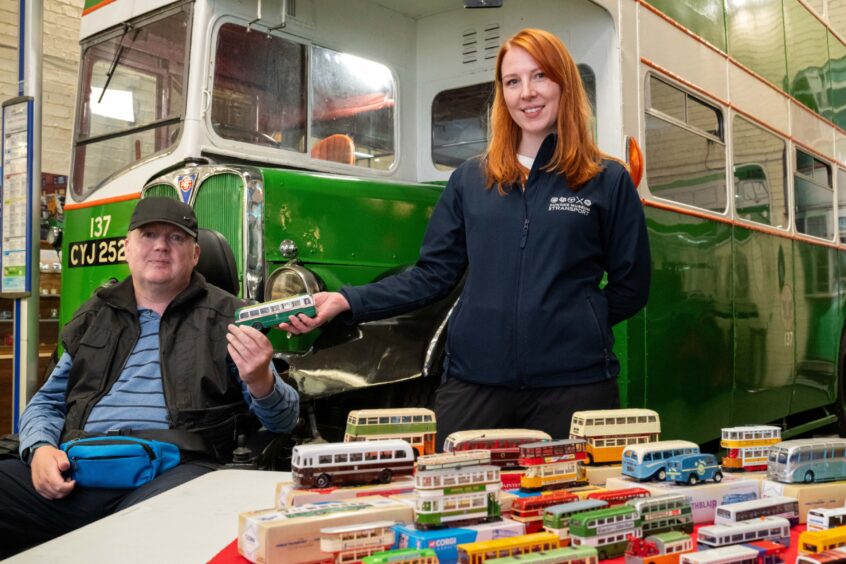 Ross with Sonja at the Dundee Museum of Transport. 