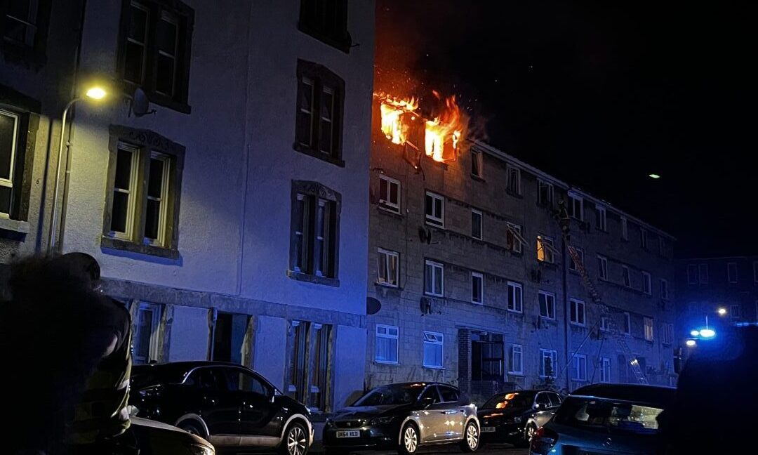 Fire on Dundee's Watson Street.