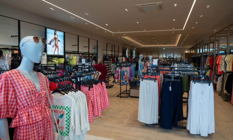 Inside the new Next store in Dundee.
