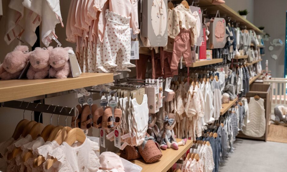 Some of the Mamas & Papas items on offer in the new store.
