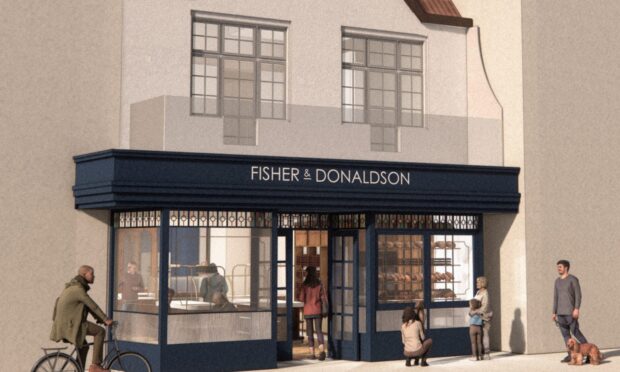 Artistic impression of new flagship Fisher & Donaldson cafe and bakery set to open in St Andrews. Image: Fisher & Donaldson
