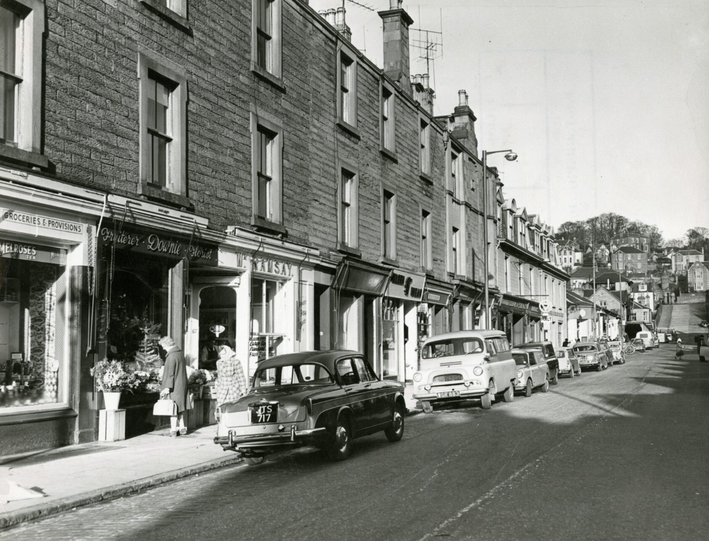 A shop on a street.